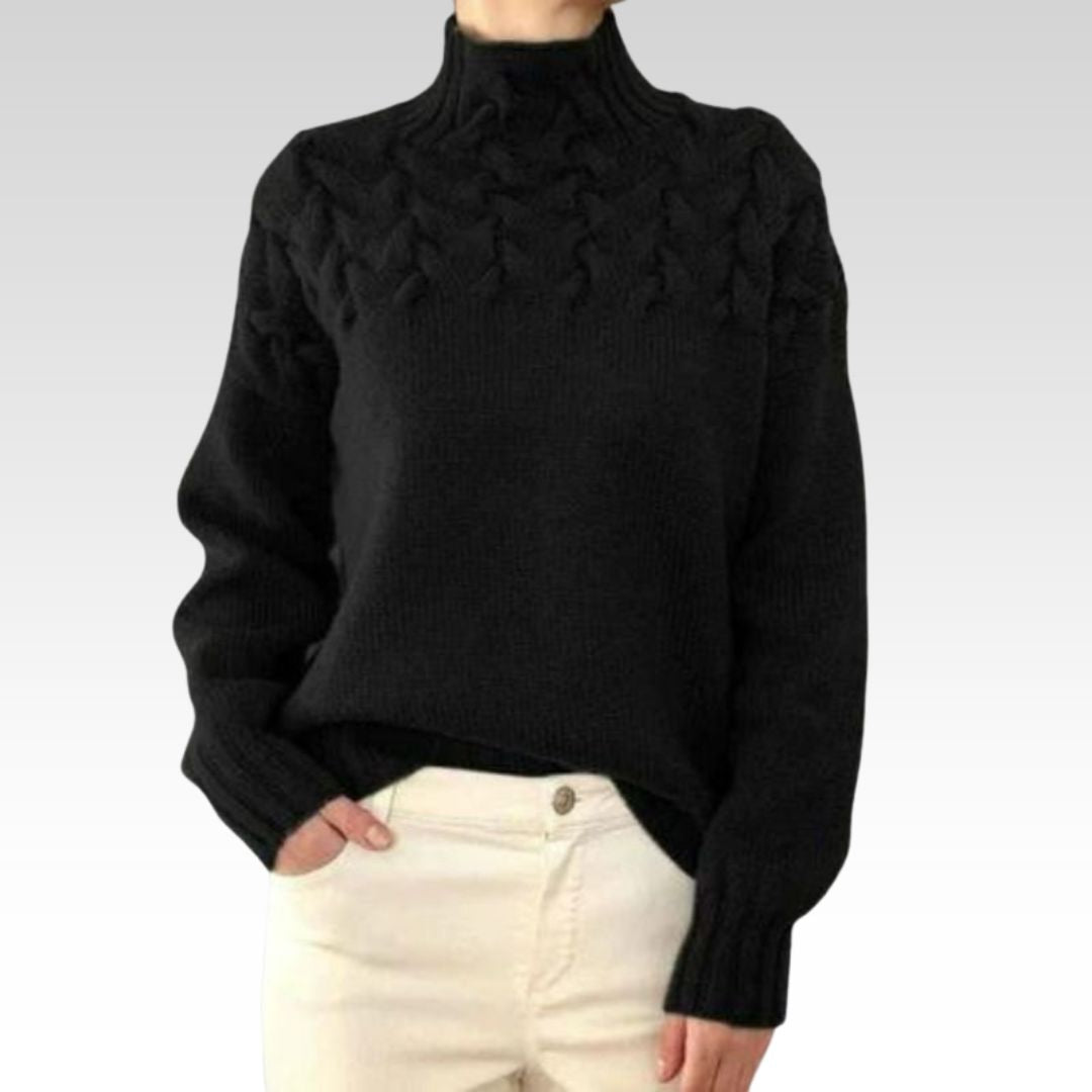 Armoirè – Elegantní svetr s vysokým límcem