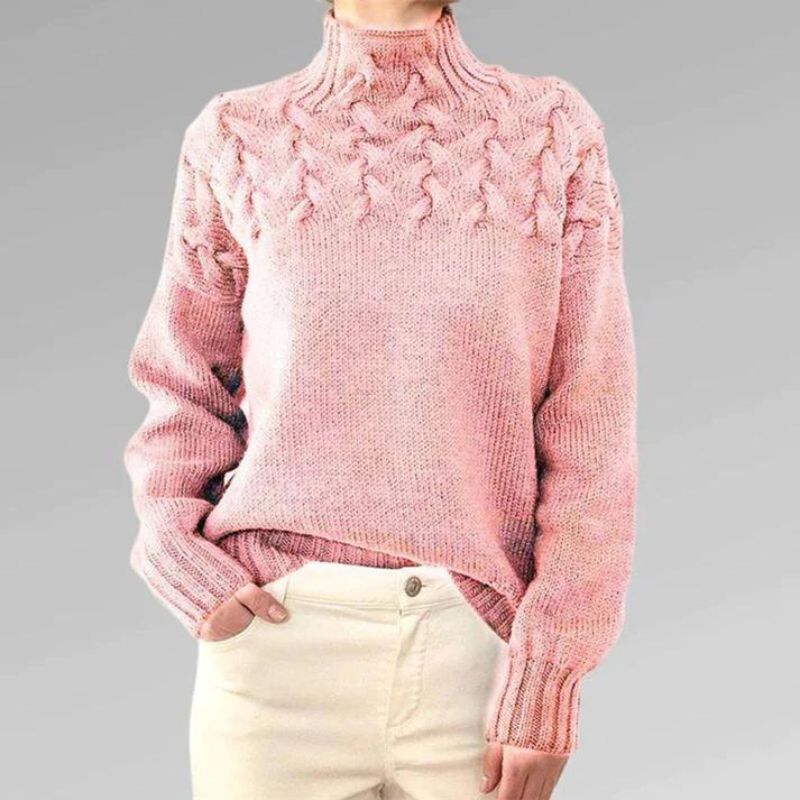 Armoirè – Elegantní svetr s vysokým límcem