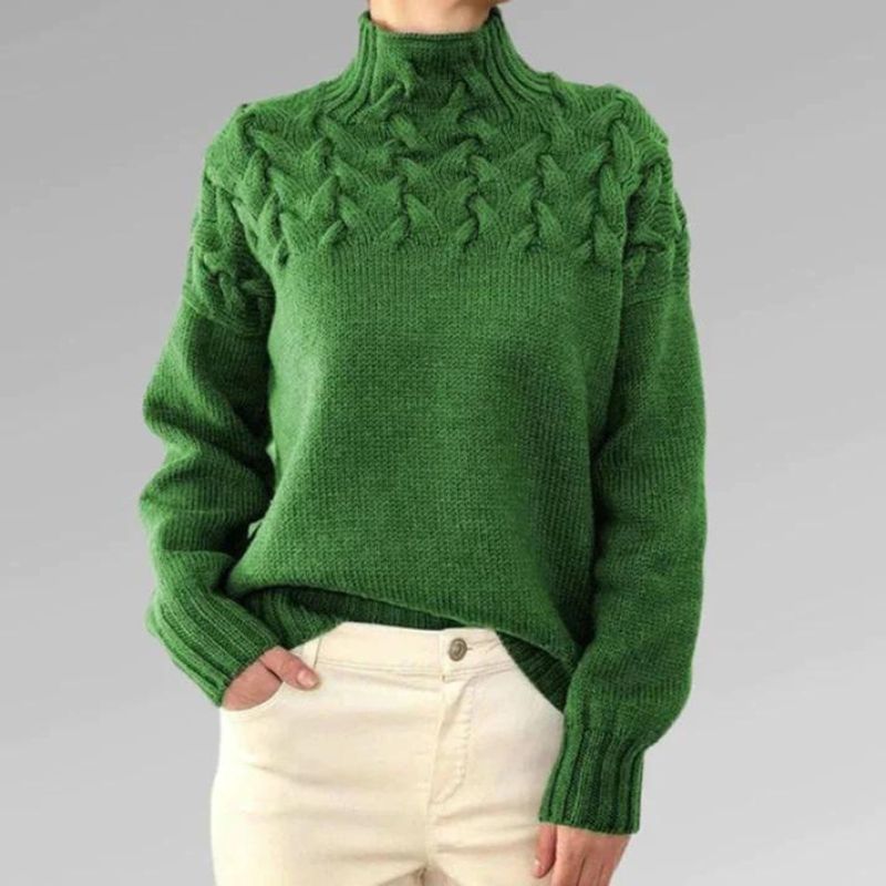 Armoirè – Elegantní svetr s vysokým límcem