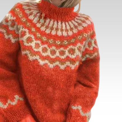 Armoirè – Elegantní svetr s vysokým límcem na zimní dny