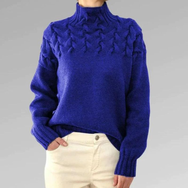 Armoirè – Elegantní svetr s vysokým límcem
