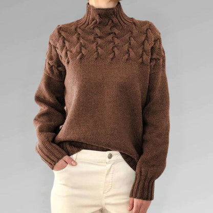 Armoirè – Elegantní svetr s vysokým límcem